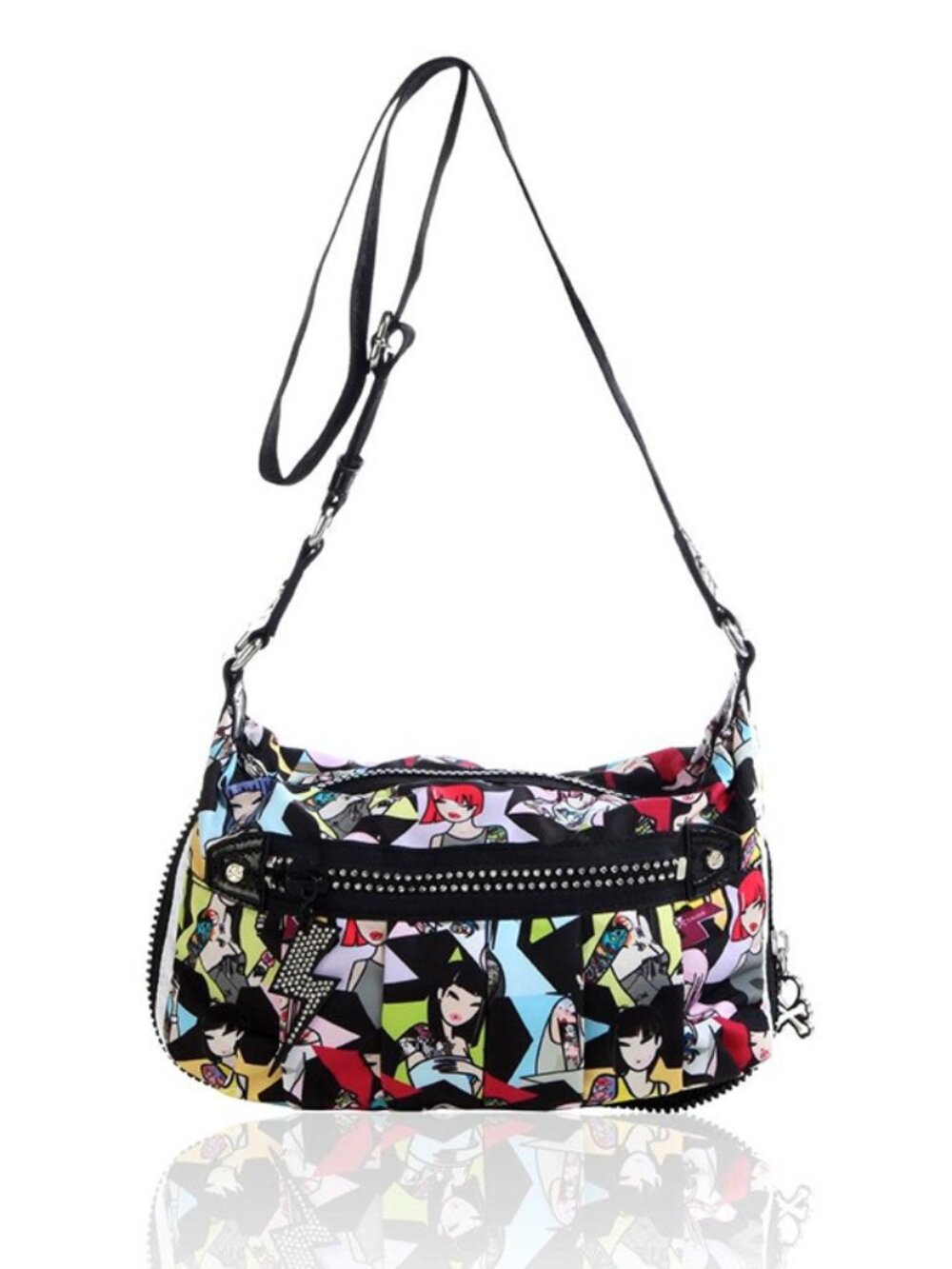 tokidoki Dixon Small Crossbody Bag Expandable Rhinestones Vintage